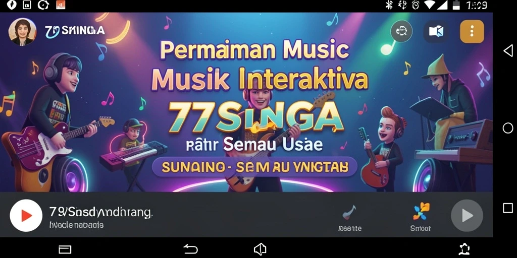 Tangkapan layar gameplay 77SINGA yang menampilkan momen bernyanyi.