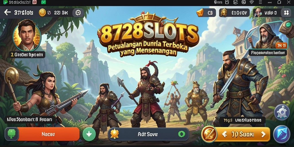 Tangkapan layar utama dari gameplay 8728SLOTS yang spektakuler.