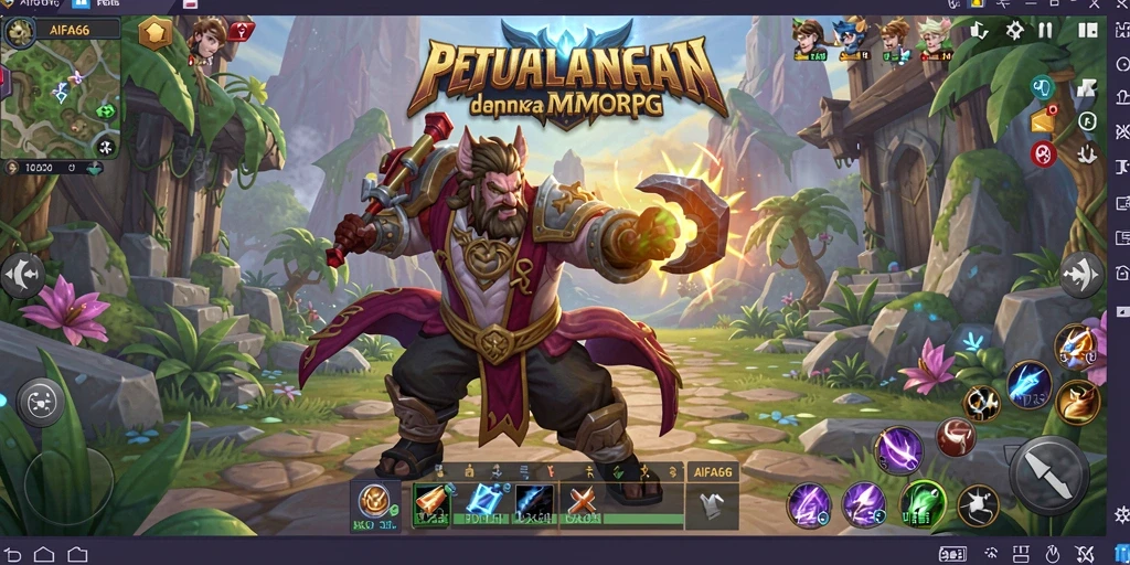 Tampilan gameplay AIFA66 dengan petualangan mendebarkan di dunia MMORPG.