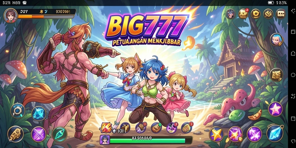 Tampilan gameplay menarik dari BIG777 yang penuh warna dan animasi halus.