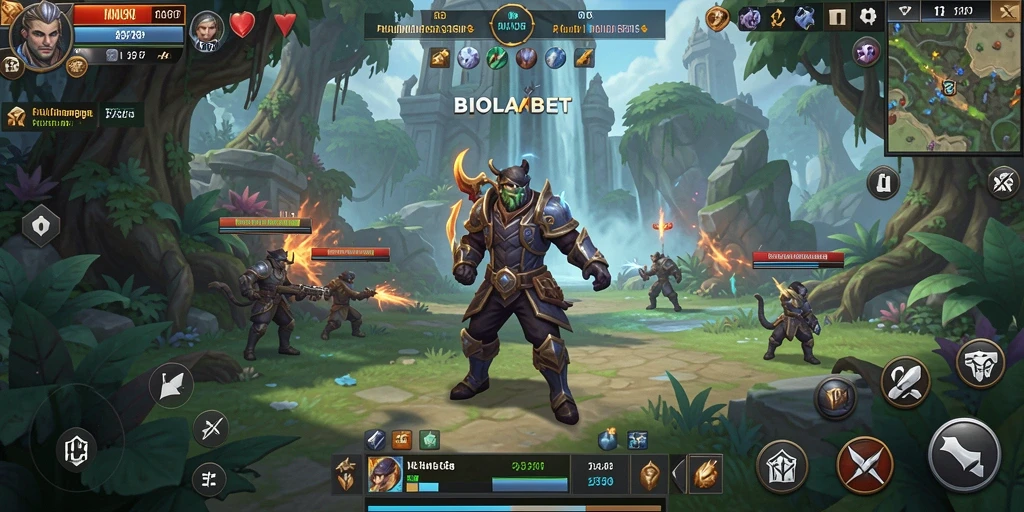 Tampilan gameplay menyenangkan di dunia MMORPG BIOLABET yang menawan.