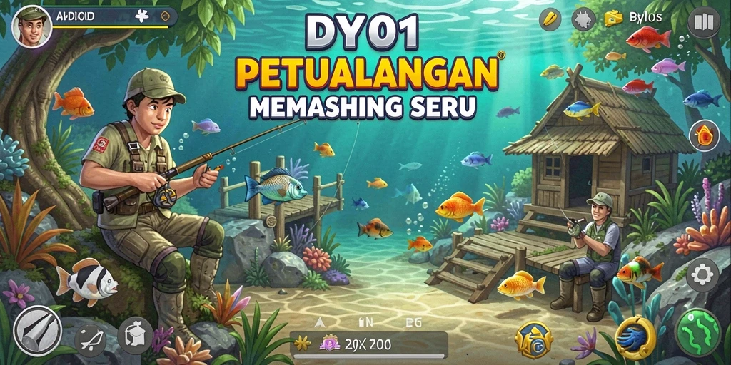 Gameplay memancing yang menarik di DY01 dengan grafis indah.