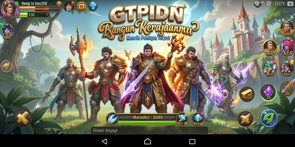 Tampilan screenshot GTPIDN dengan aksi pertempuran yang mendebarkan.