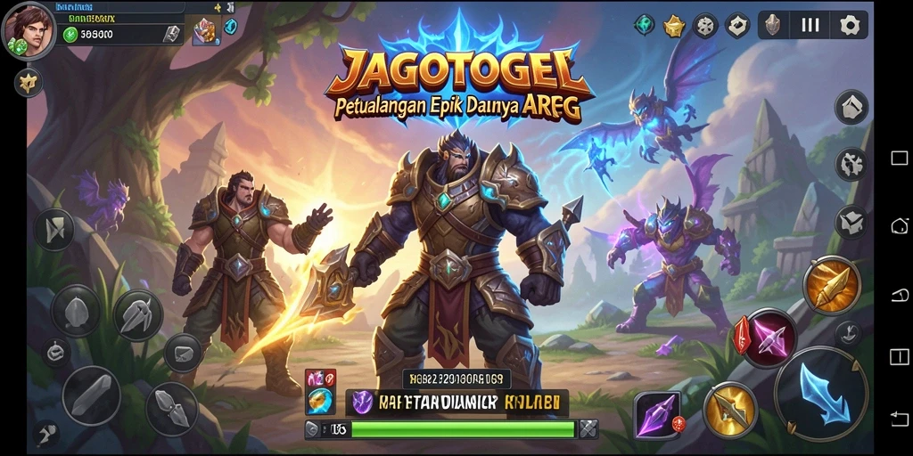 Screenshot menampilkan aksi seru dalam game ARPG JAGOTOGEL.