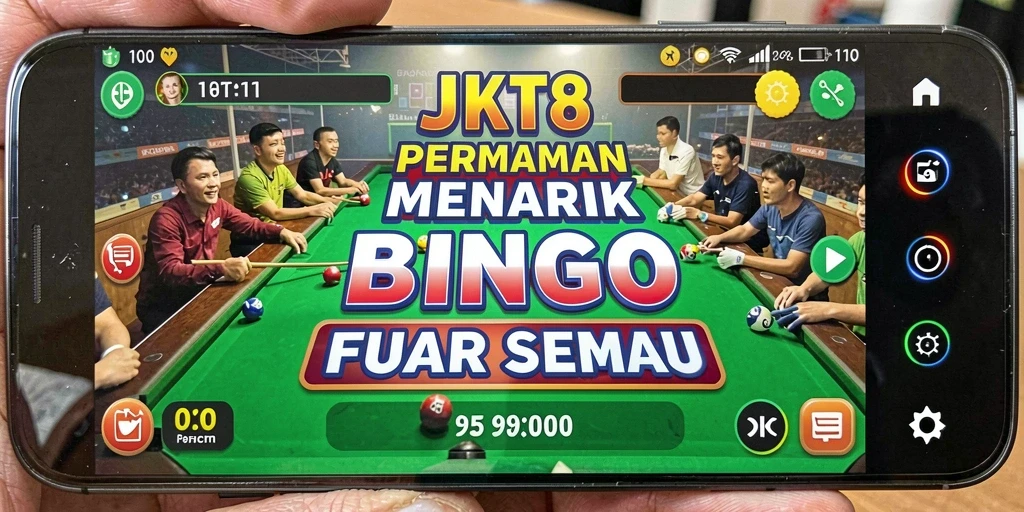 Tampilan gameplay JKT8 yang seru dan menghibur saat bermain Bingo.