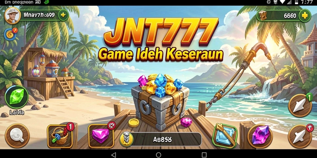 Tampilan menarik dari gameplay JNT777 yang sederhana dan menghibur.