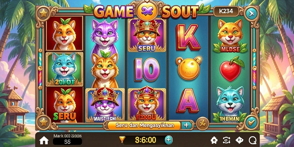 Tampilan gameplay seru K234 dengan grafis menarik.