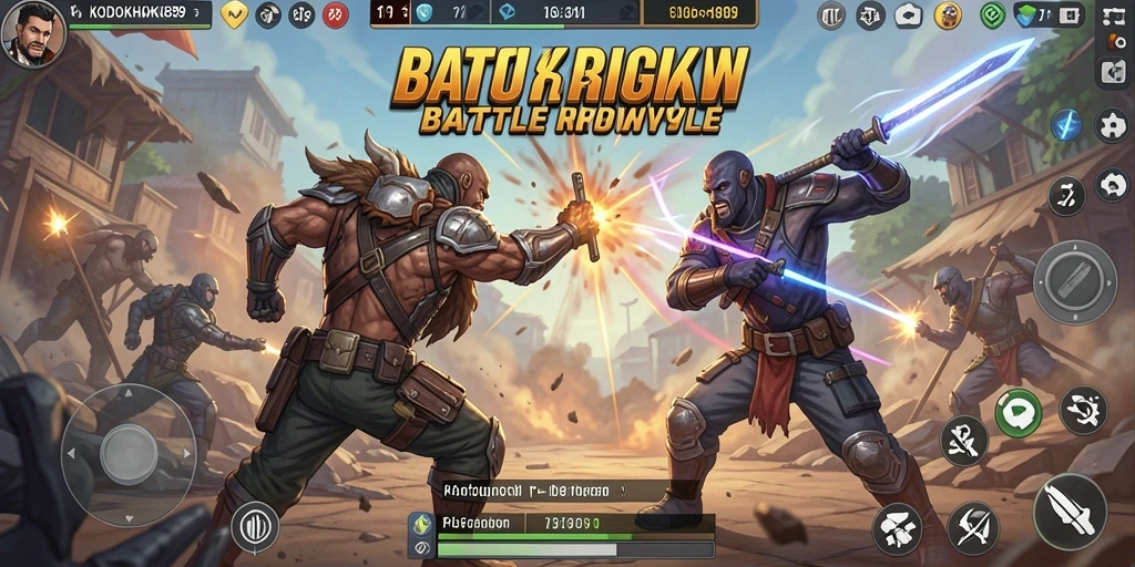 Tangkapan layar KODOKHOKI889 menunjukkan aksi fitur dalam gameplay Battle Royale.