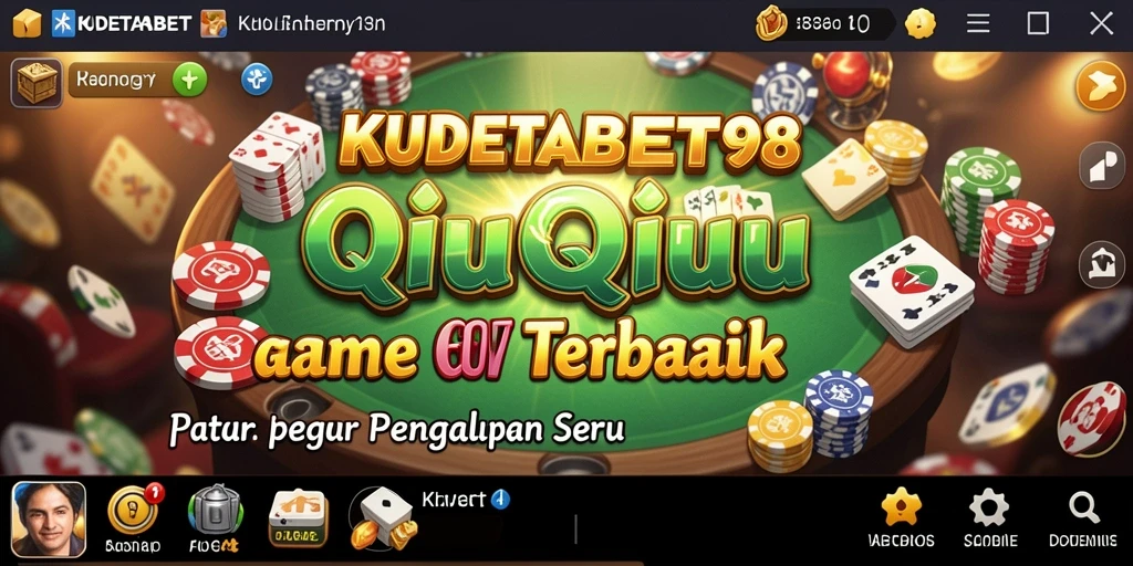 Screenshot utama KUDETABET98 menampilkan aksi seru permainan QiuQiu.