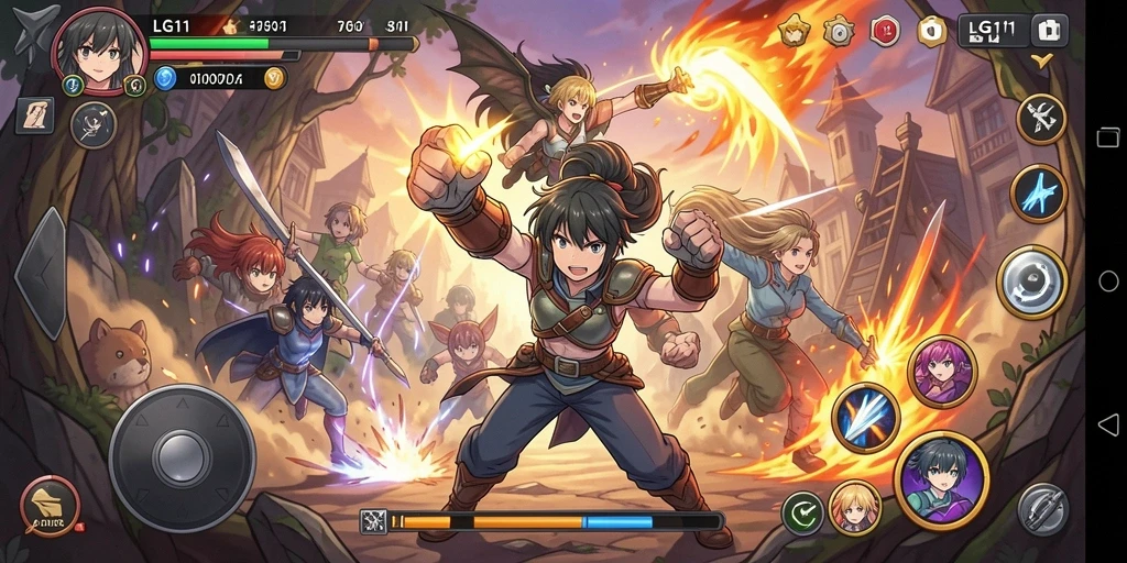 Gameplay memukau dalam dunia Anime yang penuh aksi.