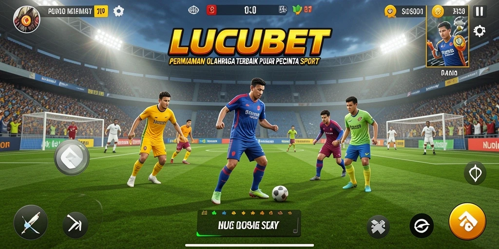 Tampilan seru dari gameplay LUCUBET dalam olahraga.
