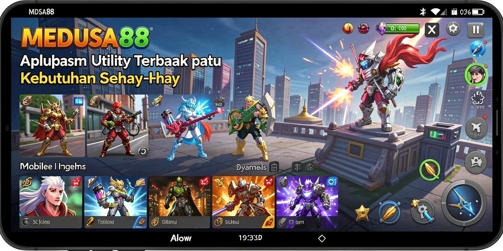 Tampilan utama MEDUSA88 menampilkan fitur Utility yang menarik dan informatif.