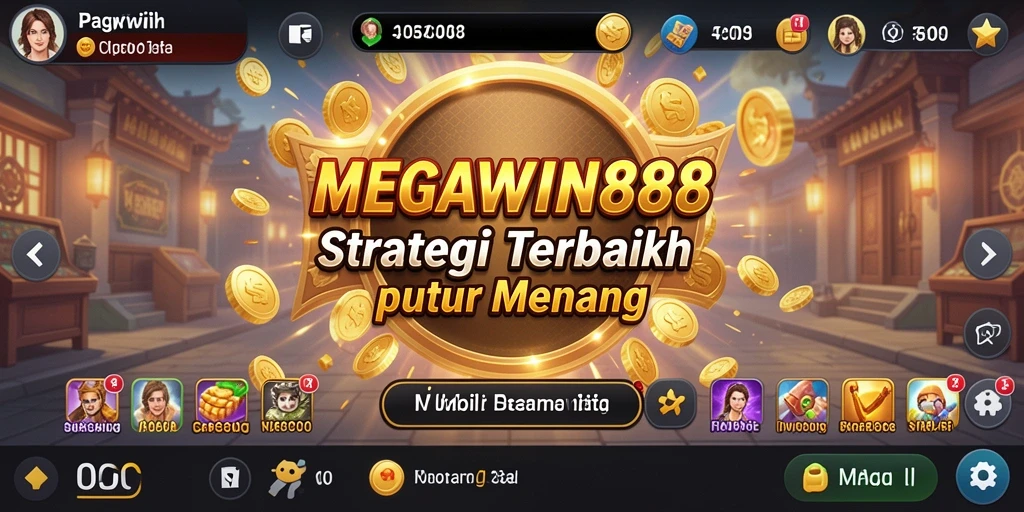Tangkapan layar utama gameplay MEGAWIN888 menunjukkan aksi strategis yang mendebarkan.