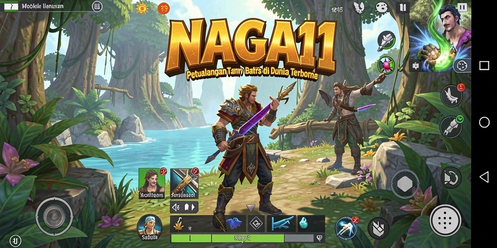 Screenshot NAGA11 menampilkan dunia eksplorasi yang indah dan mendetail.