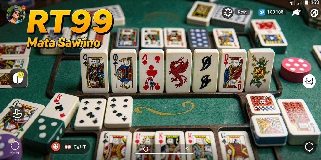 Screenshot gameplay RT99 menampilkan aksi seru permainan Domino.
