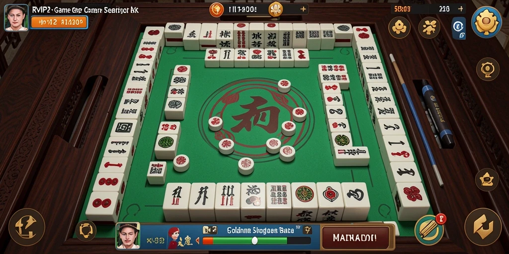 Tangkapan layar gameplay <strong>RVIP2</strong> yang menunjukkan keseruan permainan Mahjong.