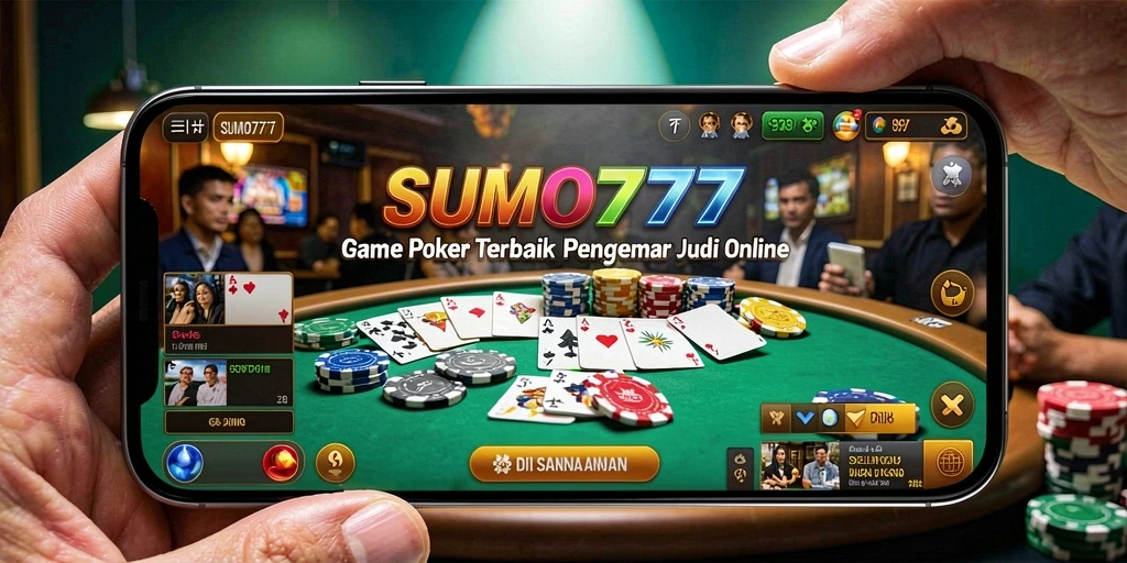 Tampilan gameplay menarik dari SUMO777 di layar smartphone.