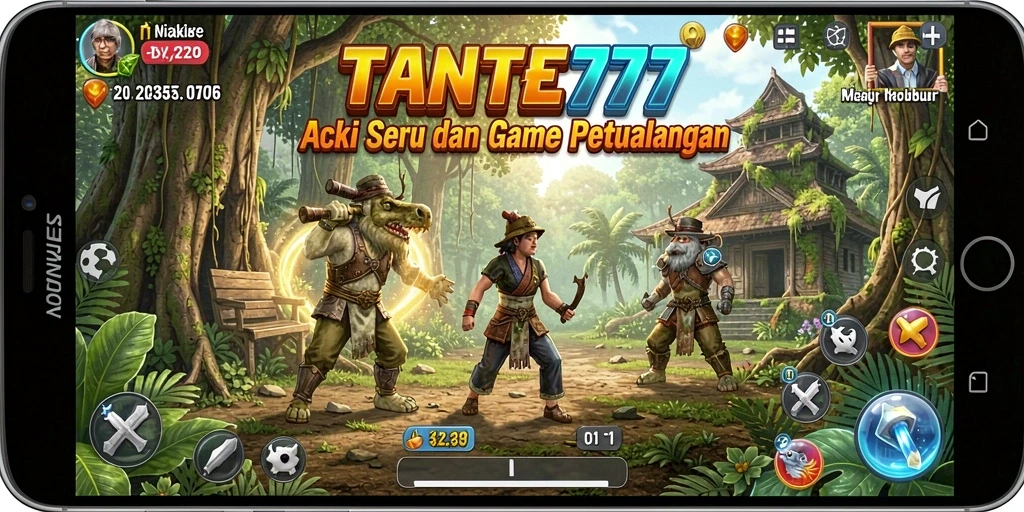 Gameplay seru dan mendebarkan di TANTE777.
