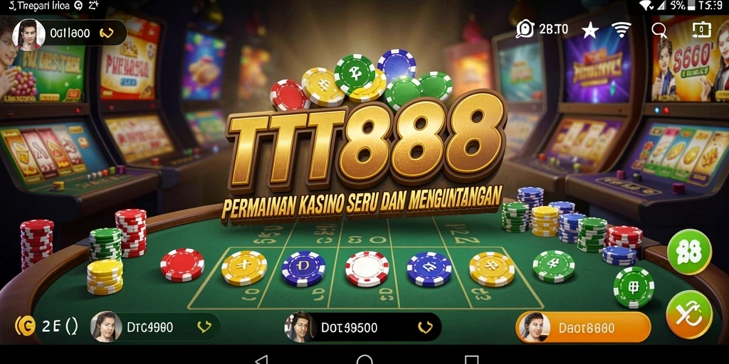 Tampilan gameplay Kasino yang menyenangkan dan interaktif di TTT888.