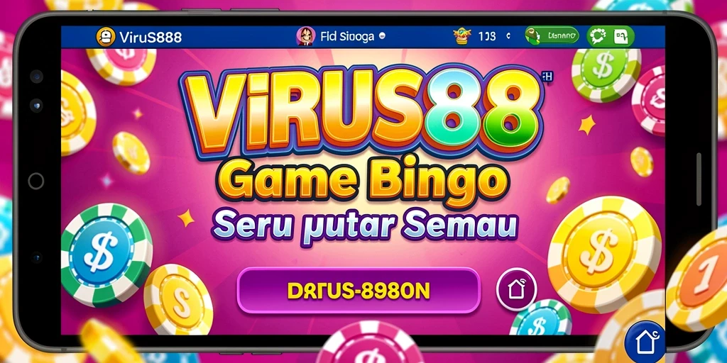 Tampilan gameplay menarik di VIRUS88 dengan berbagai tema bingo.